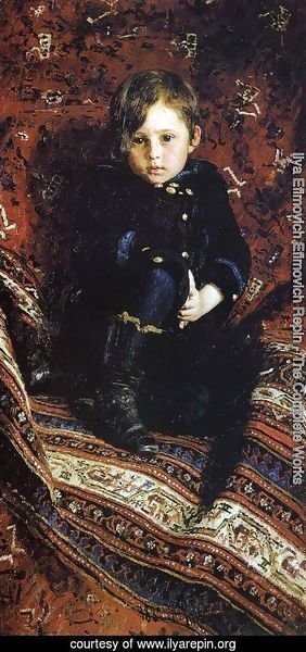 Portrait of Yuriy Repin, the Artist's son