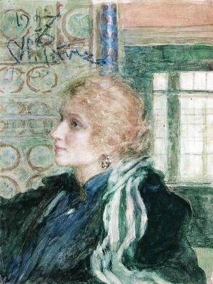 Ilya Efimovich Efimovich Repin - Portrait of Maria Klopushina