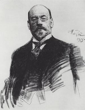 Ilya Efimovich Efimovich Repin - Portrait of the artist I.S. Ostroukhov