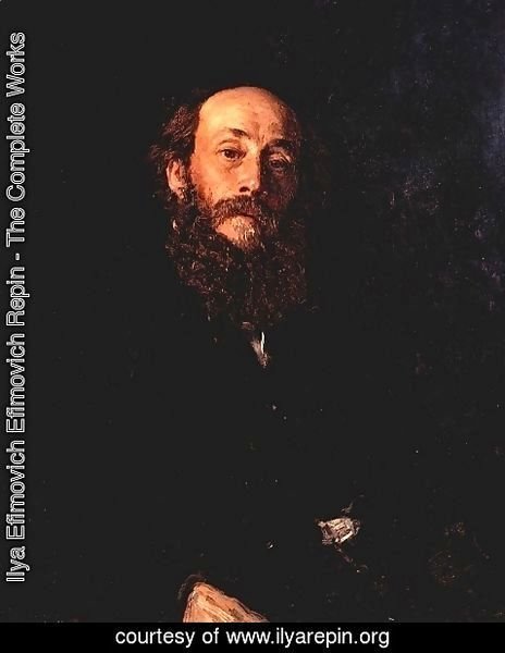 Ilya Efimovich Efimovich Repin - Portrait of the Artist Nikolay Gay