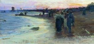 Ilya Efimovich Efimovich Repin - On the shore of the Gulf of Finland