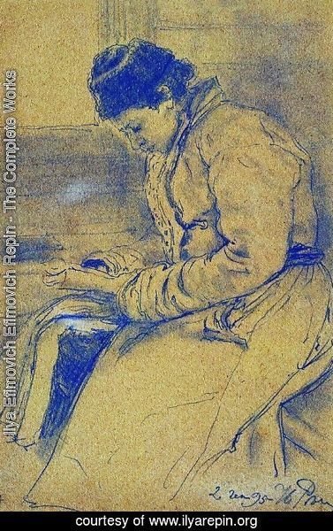 Ilya Efimovich Efimovich Repin - Portrait of a Woman 4