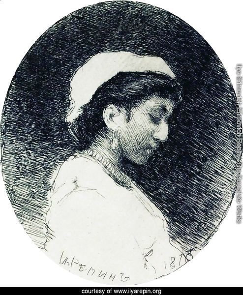 A woman in a cap