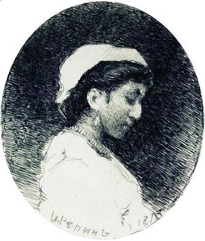 Ilya Efimovich Efimovich Repin - A woman in a cap