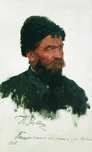 Ilya Efimovich Efimovich Repin - Cossack's head