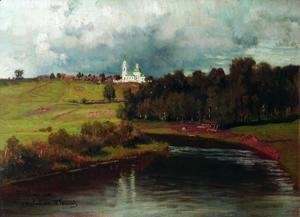 Ilya Efimovich Efimovich Repin - View of the village Varvarino