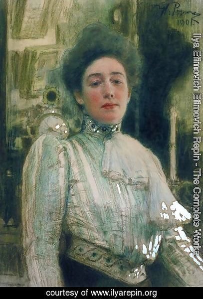 Ilya Efimovich Efimovich Repin - Portrait of Alexandra Pavlovna Botkina