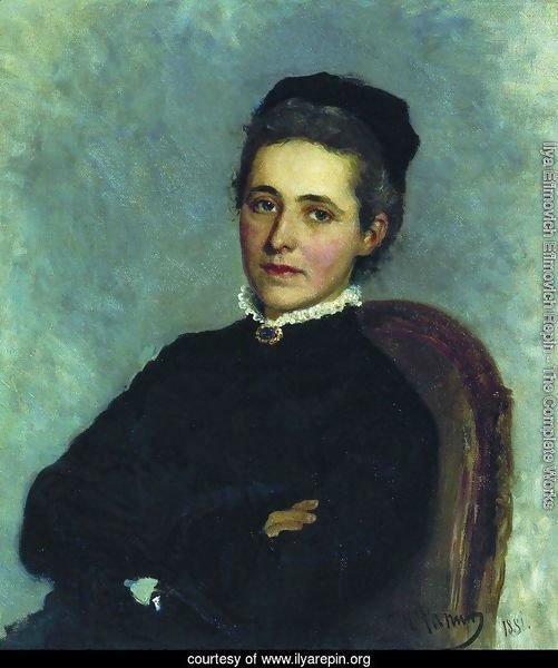 Portrait of of Julia Bogdanovna Repman, born Krause, wife of Dr. A.H. Repman