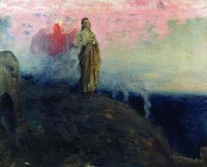 Ilya Efimovich Efimovich Repin - Follow me, Satan (Temptation of Jesus Christ)