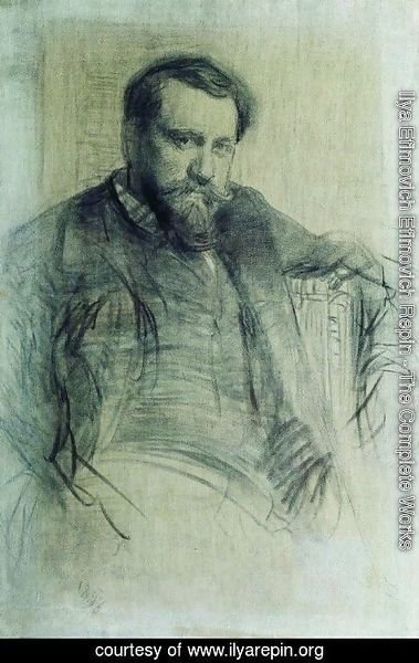 Ilya Efimovich Efimovich Repin - Portrait of the Artist Valentin Serov 2