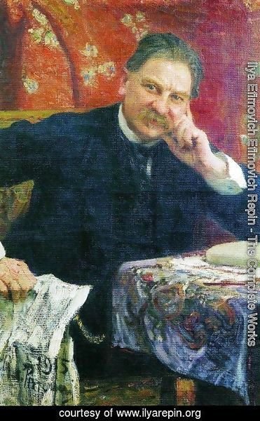 Ilya Efimovich Efimovich Repin - Portrait of J.M. Vengerov