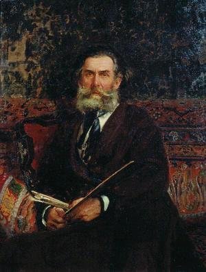 Ilya Efimovich Efimovich Repin - Portrait of the Artist A. P. Bogolubov