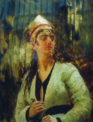 Woman with dagger