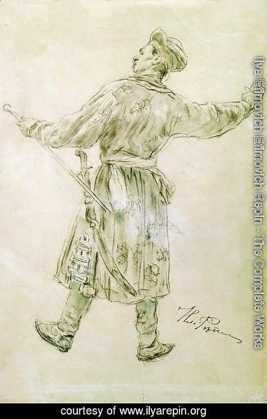 Ilya Efimovich Efimovich Repin - Figure of dancing man