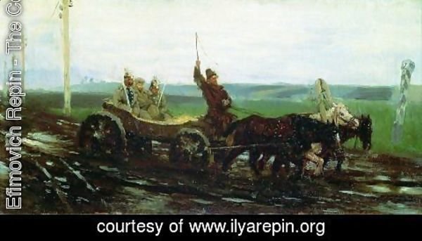 Ilya Efimovich Efimovich Repin - Under escort. On the muddy road