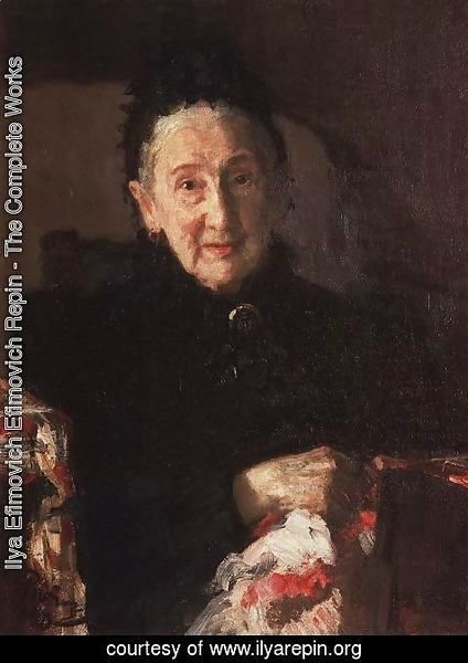 Ilya Efimovich Efimovich Repin - Portrait of L.I. Shestakova, sister of composer Mikhail Glinka