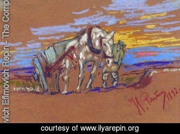 Ilya Efimovich Efimovich Repin - Carrying Horse