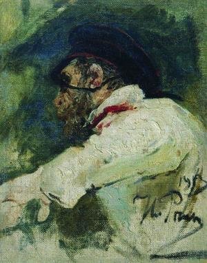 Ilya Efimovich Efimovich Repin - A man in white jacket