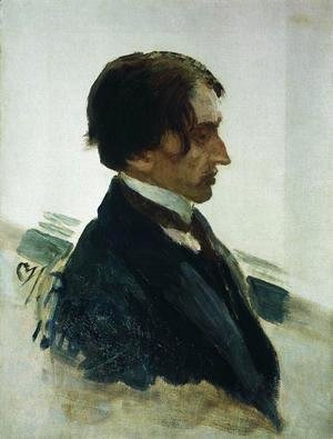 Ilya Efimovich Efimovich Repin - Portrait of the Artist Isaak Brodskiy