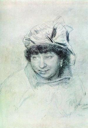 Ilya Efimovich Efimovich Repin - Portrait of Vera Repina 2