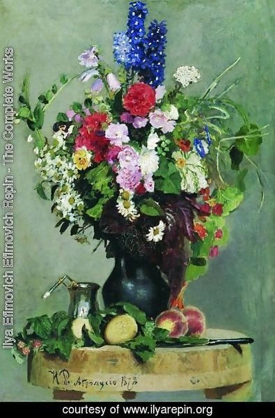 Ilya Efimovich Efimovich Repin - A bouquet of flowers
