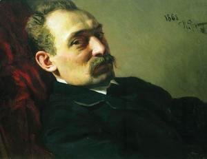 Ilya Efimovich Efimovich Repin - Portrait of the architect Philip Dmitrievich Hloboschin
