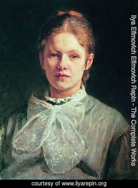 Ilya Efimovich Efimovich Repin - Portrait of S.A. Repina 2