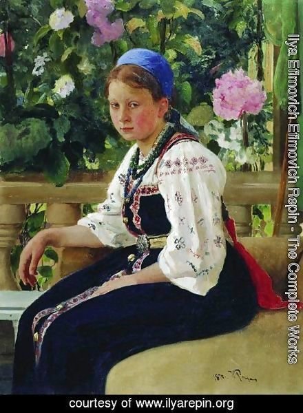 Ilya Efimovich Efimovich Repin - Portrait of S.F. Mamontova