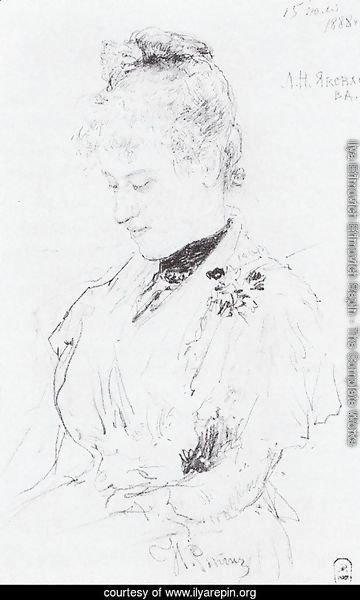 Portrait of L.N. Yakovleva