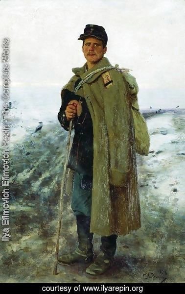 Ilya Efimovich Efimovich Repin - To his homeland. The hero of the last war