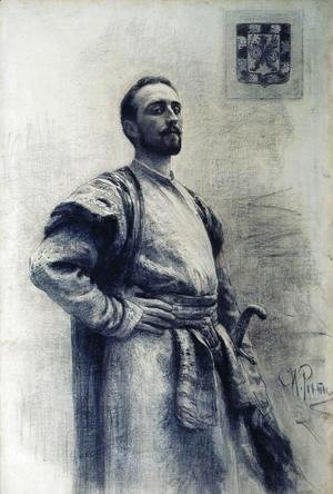 Ilya Efimovich Efimovich Repin - Portrait of Romanov